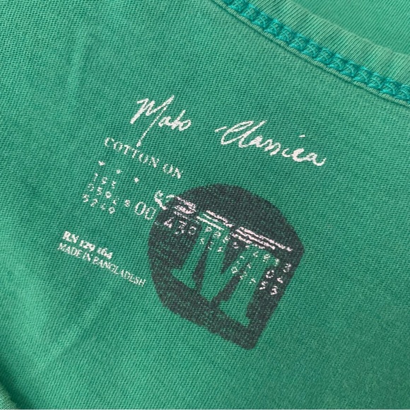 Vintage Moto Classica “Black Valley” Tank Top • Green Men’s size Medium EUC OBO - Picture 5 of 5